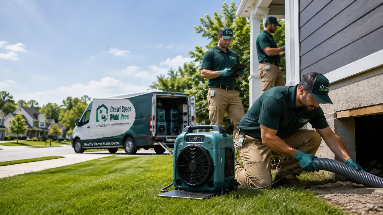 Crawl Space Mold Removal in Prague, NE